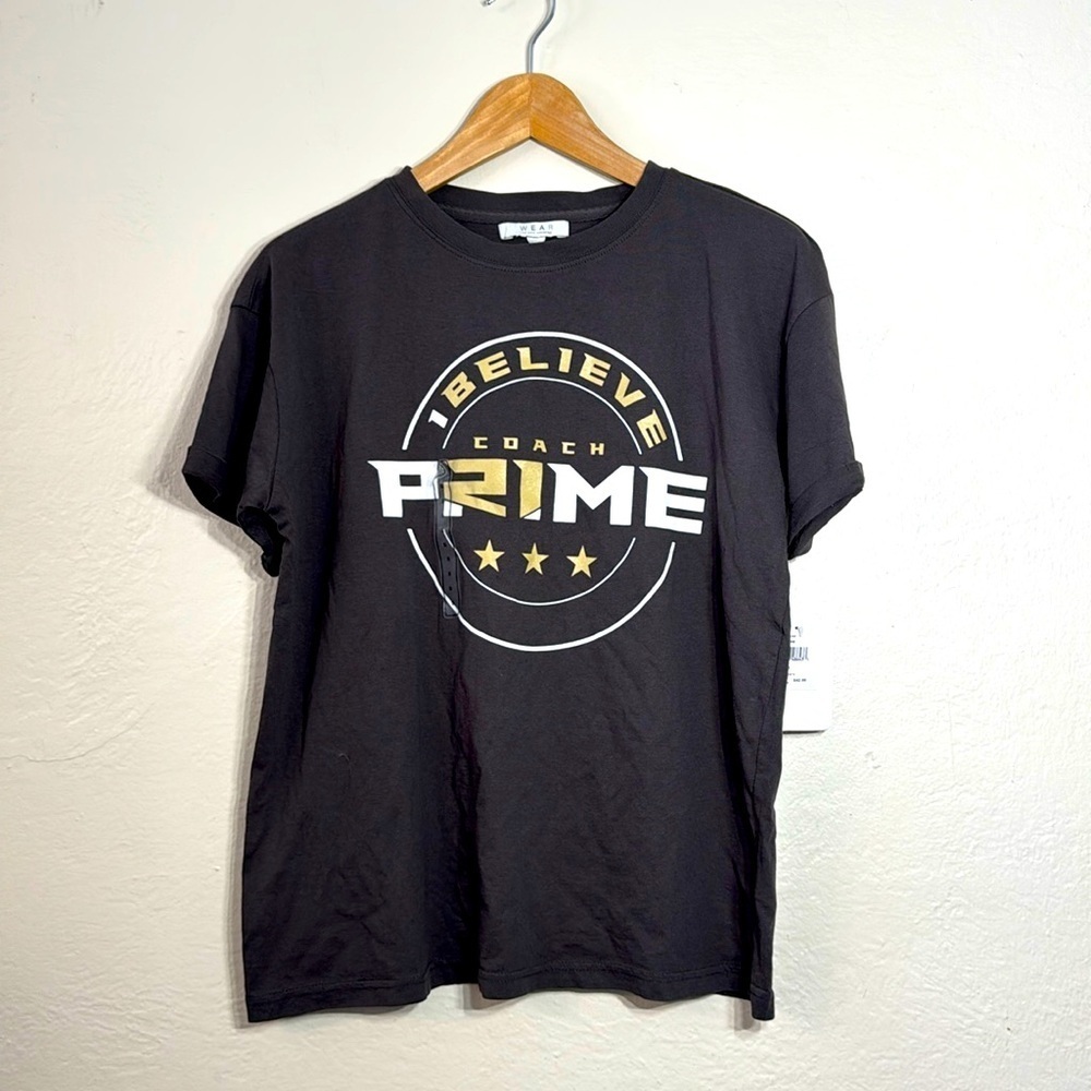 Nwt Wmns Univ Of Co Boulder Colorado Buffaloes Coach Prime Deion Sanders Tshirt